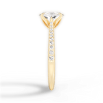 Danielle Oval Cut Lab Grown Diamond 18Kt Yellow Gold Engagement Ring - View 2