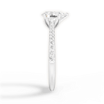 Danielle Pear Cut Lab Grown Diamond 14Kt White Gold Engagement Ring - View 2
