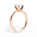Abigail Asscher Cut Lab Grown Diamond 18Kt Rose Gold Engagement Ring - View 2