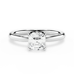 Abigail Asscher Cut Lab Grown Diamond 18Kt White Gold Engagement Ring