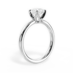 Abigail Asscher Cut Lab Grown Diamond 18Kt White Gold Engagement Ring - View 3