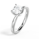 Abigail Asscher Cut Lab Grown Diamond 14Kt White Gold Engagement Ring - View 2