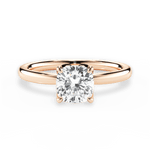Abigail Cushion Cut Lab Grown Diamond 18Kt Rose Gold Engagement Ring