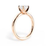 Abigail Cushion Cut Lab Grown Diamond 18Kt Rose Gold Engagement Ring - View 2