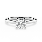 Abigail Cushion Cut Lab Grown Diamond 18Kt White Gold Engagement Ring