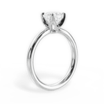 Abigail Cushion Cut Lab Grown Diamond 18Kt White Gold Engagement Ring - View 3