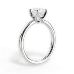 Abigail Oval Cut Lab Grown Diamond 18Kt White Gold Engagement Ring - View 2