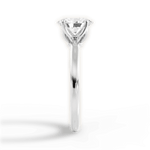 Abigail Oval Cut Lab Grown Diamond 18Kt White Gold Engagement Ring - View 4