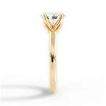 Abigail Oval Cut Lab Grown Diamond 18Kt Yellow Gold Engagement Ring - View 2