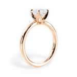 Abigail Princess Cut Lab Grown Diamond 18Kt Rose Gold Engagement Ring - View 2