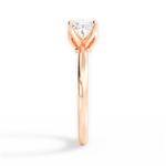 Abigail Princess Cut Lab Grown Diamond 18Kt Rose Gold Engagement Ring - View 3