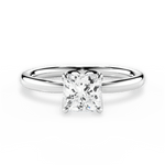 Abigail Princess Cut Lab Grown Diamond 14Kt White Gold Engagement Ring