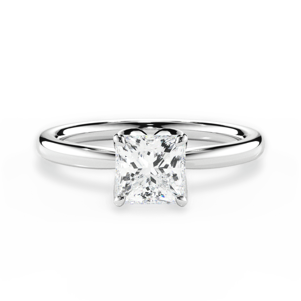 Abigail Princess Cut Lab Grown Diamond Platinum Engagement Ring