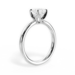 Abigail Princess Cut Lab Grown Diamond 18Kt White Gold Engagement Ring - View 4