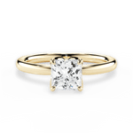 Abigail Princess Cut Lab Grown Diamond 18Kt Yellow Gold Engagement Ring