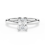 Abigail Radiant Cut Lab Grown Diamond 18Kt White Gold Engagement Ring