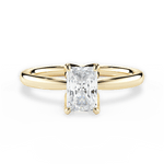Abigail Radiant Cut Lab Grown Diamond 18Kt Yellow Gold Engagement Ring