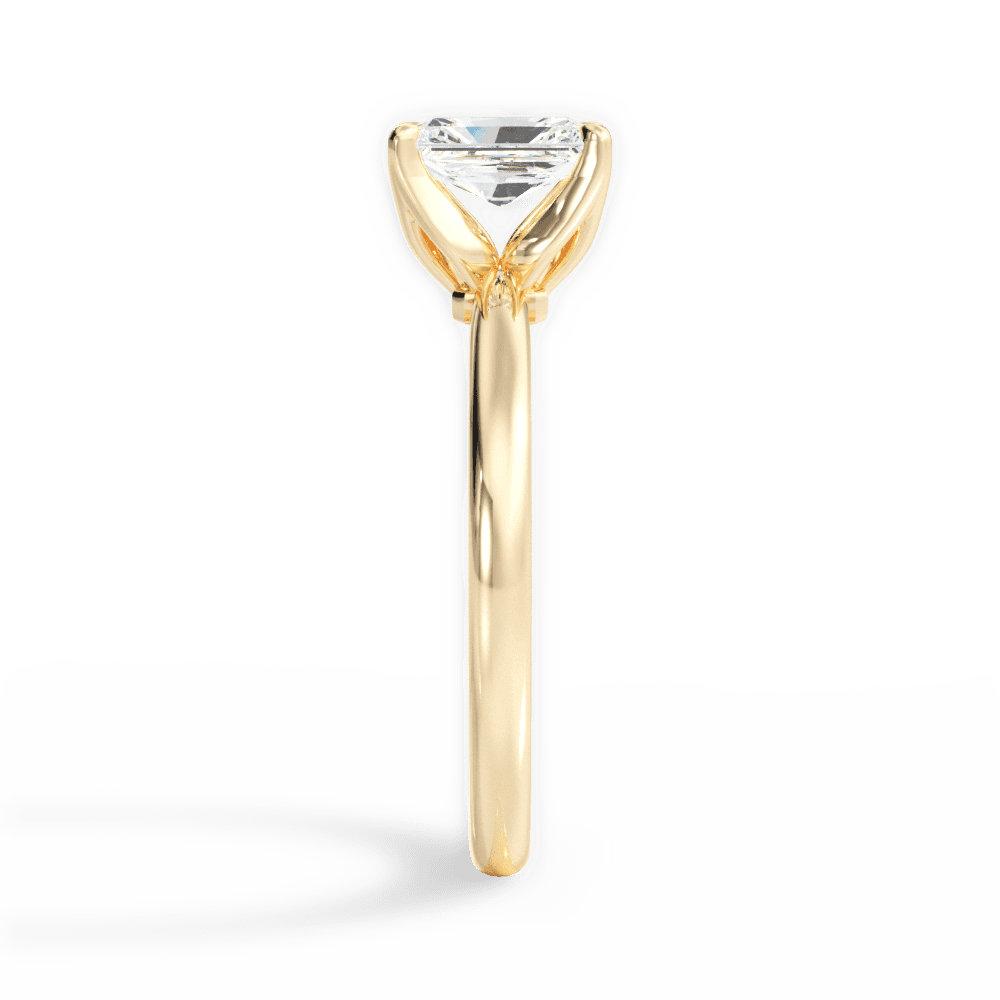 Abigail Radiant Cut Lab Grown Diamond 18Kt Yellow Gold Engagement Ring - View 3