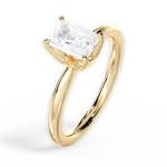 Abigail Radiant Cut Lab Grown Diamond 18Kt Yellow Gold Engagement Ring - View 4