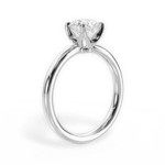 Abigail Round Cut Lab Grown Diamond Platinum Engagement Ring - View 2