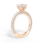 Madeline Heart Cut Lab Grown Diamond 18Kt Rose Gold Engagement Ring - View 2
