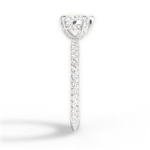 Madeline Heart Cut Lab Grown Diamond 14Kt White Gold Engagement Ring - View 4