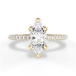 Madeline Marquise Cut Lab Grown Diamond 18Kt Yellow Gold Engagement Ring