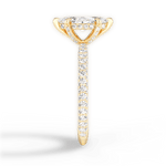 Madeline Marquise Cut Lab Grown Diamond 18Kt Yellow Gold Engagement Ring - View 2