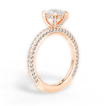 Madeline Pear Cut Lab Grown Diamond 18Kt Rose Gold Engagement Ring - View 2