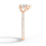 Madeline Pear Cut Lab Grown Diamond 18Kt Rose Gold Engagement Ring - View 4