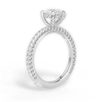 Madeline Pear Cut Lab Grown Diamond 18Kt White Gold Engagement Ring - View 4