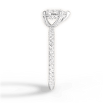 Madeline Pear Cut Lab Grown Diamond 14Kt White Gold Engagement Ring - View 3