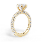 Madeline Pear Cut Lab Grown Diamond 18Kt Yellow Gold Engagement Ring - View 3