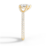 Madeline Pear Cut Lab Grown Diamond 18Kt Yellow Gold Engagement Ring - View 4