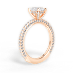 Madeline Radiant Cut Lab Grown Diamond 18Kt Rose Gold Engagement Ring - View 4