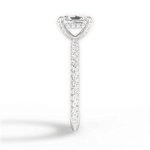 Madeline Radiant Cut Lab Grown Diamond Platinum Engagement Ring - View 2