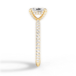 Madeline Radiant Cut Lab Grown Diamond 18Kt Yellow Gold Engagement Ring - View 4