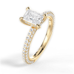 Madeline Radiant Cut Lab Grown Diamond 18Kt Yellow Gold Engagement Ring - View 2
