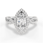 Latoya Marquise Cut Lab Grown Diamond Platinum Engagement Ring