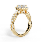 Latoya Marquise Cut Lab Grown Diamond 18Kt Yellow Gold Engagement Ring - View 2