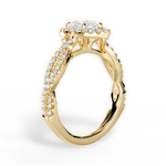 Latoya Pear Cut Lab Grown Diamond 18Kt Yellow Gold Engagement Ring - View 4