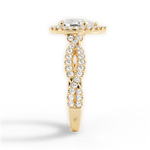 Latoya Pear Cut Lab Grown Diamond 18Kt Yellow Gold Engagement Ring - View 2