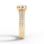 Kayla Oval Cut Lab Grown Diamond 18Kt Yellow Gold Engagement Ring - View 2