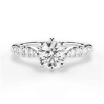 Erin Round Cut Lab Grown Diamond 14Kt White Gold Engagement Ring