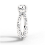 Lauren Round Cut Lab Grown Diamond 18Kt White Gold Engagement Ring - View 4