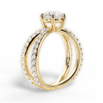 Lauren Round Cut Lab Grown Diamond 18Kt Yellow Gold Engagement Ring - View 2