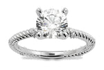 Chloe Princess Cut Lab Grown Diamond 14Kt White Gold Engagement Ring - View 3