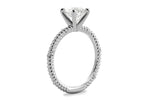 Chloe Princess Cut Lab Grown Diamond 18Kt White Gold Engagement Ring - View 2