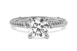 Chloe Princess Cut Lab Grown Diamond 14Kt White Gold Engagement Ring
