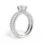 Christie Round Cut Lab Grown Diamond Platinum Engagement Ring - View 2